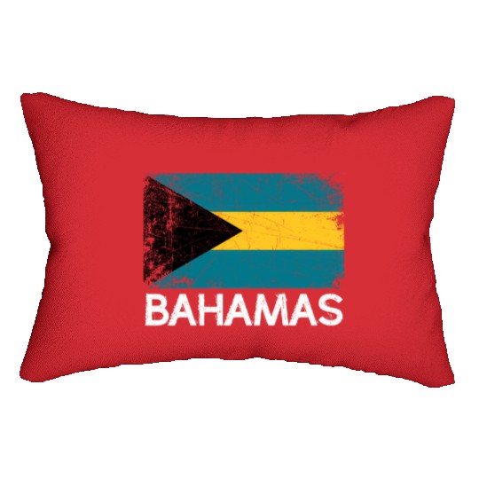 Bahamian Flag Made In Bahamas Lumbar Pillows
