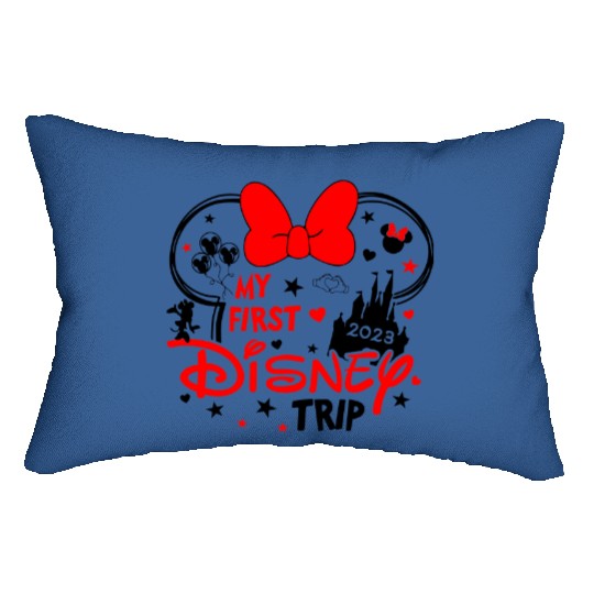 My First Disney Trip Minnie Mouse - Disney Trip Lumbar Pillows