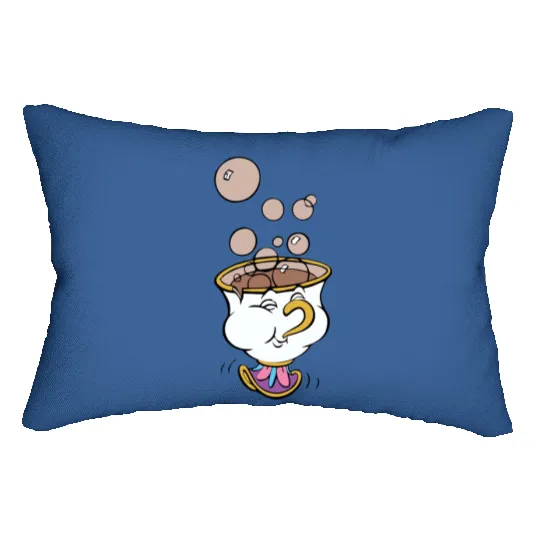 Beauty And The Beast Chip Disney Art Lumbar Pillows