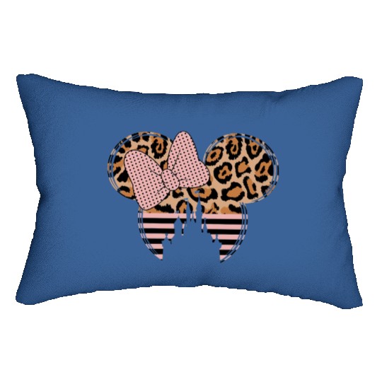 Disney Leopard Minnie Mouse Lumbar Pillows, Disney Castle Lumbar Pillows