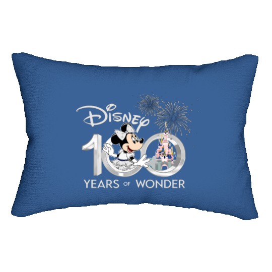Minnie Mouse Lumbar Pillows, Disney 100 Years of Wonder Lumbar Pillows Lumbar Pillows, Disneyland 2023 Lumbar Pillows