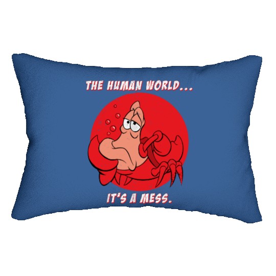 Disney The Little Mermaid Lumbar Pillows, Sebastian Crab The Human World