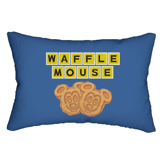 Mickey Waffle Lumbar Pillows, Funny Disney Lumbar Pillows, Mickey Waffles, Disney Lumbar Pillows
