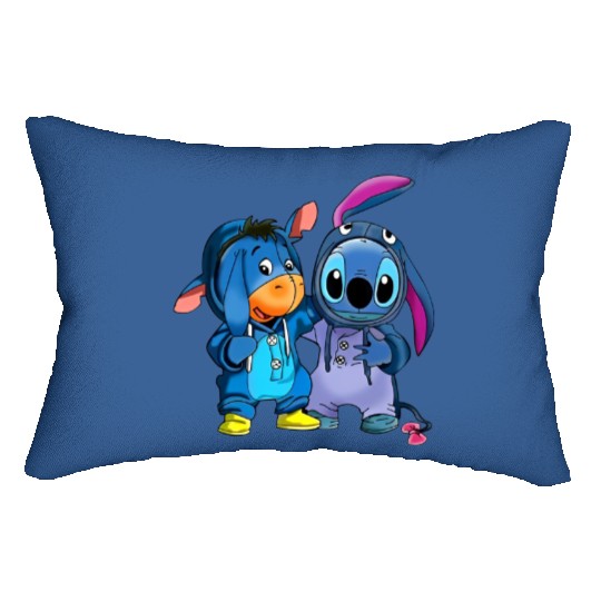 Disney Eeyore and Stitch Friends Lilo and Stitch Matching Lumbar Pillows, Disney World Lumbar Pillows