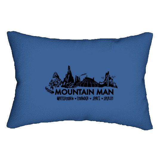 Mountain Man Disney World Lumbar Pillows, Disney World Lumbar Pillows, Space Mountain Lumbar Pillows, Splash Mountain Lumbar Pillows