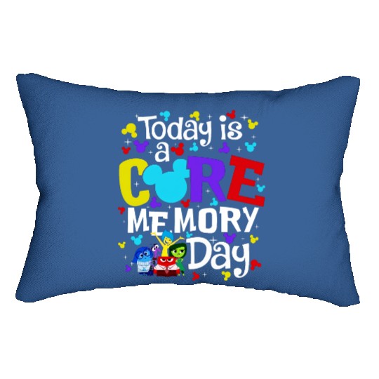Today Is A Core Memory Day Lumbar Pillows, Disney Inspired Lumbar Pillows, Mickey Ears Lumbar Pillows, Inside Out Friends Lumbar Pillows