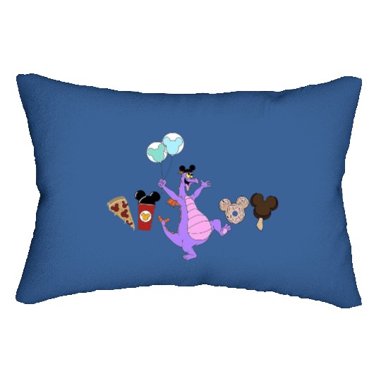 Figment Disney Snacks Lumbar Pillows, Disney Mode Lumbar Pillows, Disney Snacks Lumbar Pillows