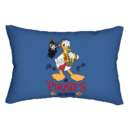 Vintage Donald Duck Pirates Comfort Colors Lumbar Pillows, Disneyworld Lumbar Pillows