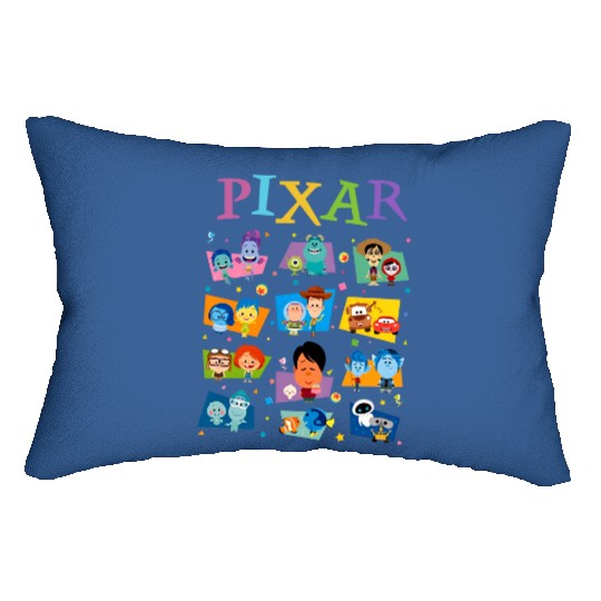 Disney Pixar Movie Icons Lumbar Pillows, Pixar Pier Lumbar Pillows, Disney Matching Family Vacation Lumbar Pillows, Disneyland Lumbar Pillows