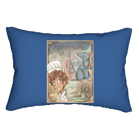 Vintage Ratatouille Lumbar Pillows, Disney Comfort Colors Lumbar Pillows, Chef Remy Lumbar Pillows