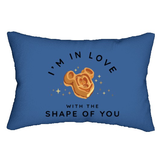 I'm In Love With The Shape Of You Lumbar Pillows | Mickey Waffle | Disney Snacks