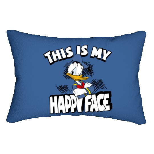 Disney Donald Duck Lumbar Pillows, This Is My Happy Face Lumbar Pillows