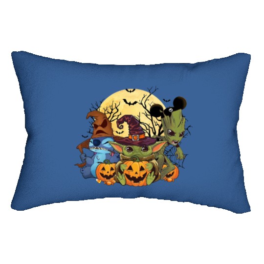 Disney Halloween Lumbar Pillows, Disney Stich Halloween Lumbar Pillows