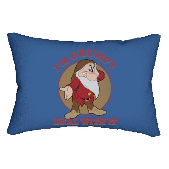 Grumpy Deal With It Dopey And Grumpy 2023 Lumbar Pillows Disney Trip 2023