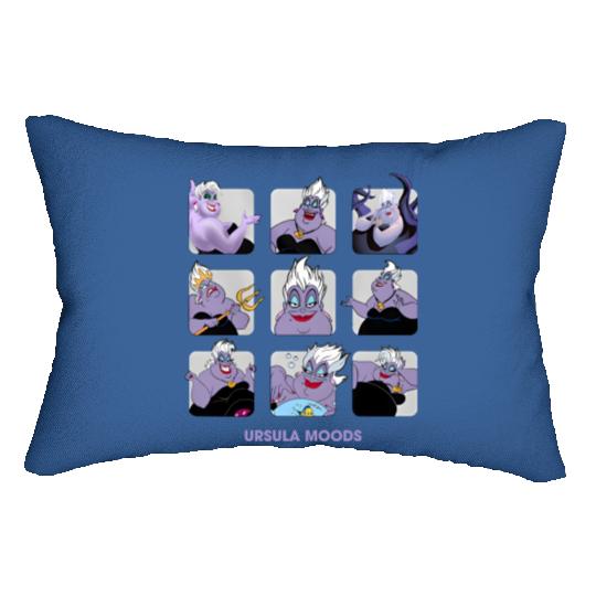 Disney Villains Ursula Moods Lumbar Pillows, Disney The Little Mermaid Lumbar Pillows