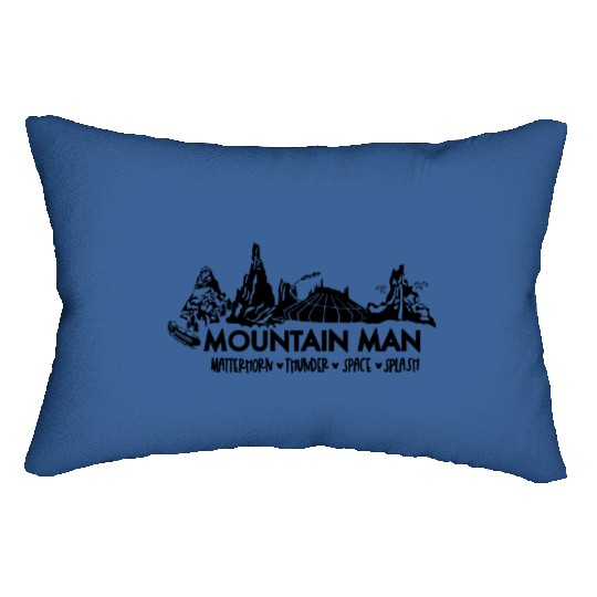 Disney mountain man Lumbar Pillows, DISNEYLAND Lumbar Pillows, splash mountain, space mountain , Matterhorn Lumbar Pillows