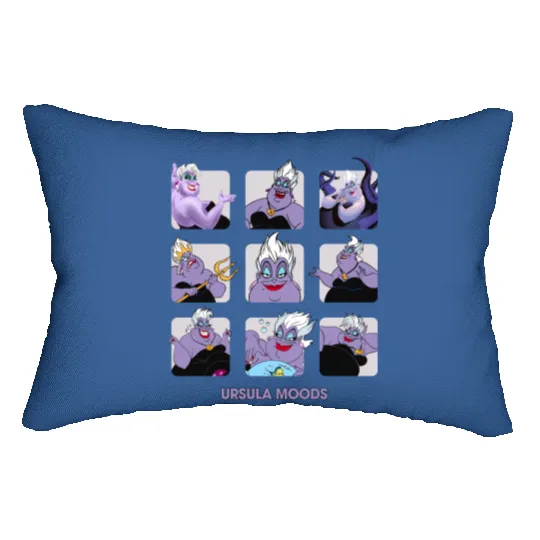 Ursula The Little Mermaid Funny Ursula Moods Disney Lumbar Pillows
