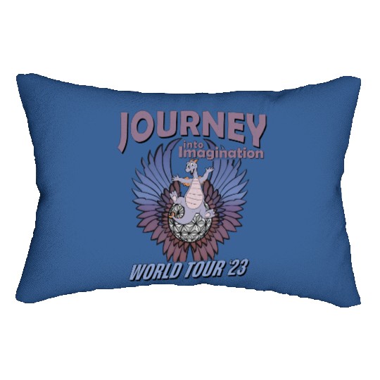 2023 Disney Figment, Disney Distressed Concert Lumbar Pillows, Epcot Figment Lumbar Pillows