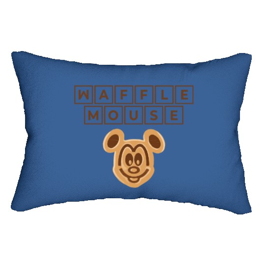Waffle Mouse Lumbar Pillows,Disney Epcot Lumbar Pillows,Mickey Mouse Head,Disney World Lumbar Pillows
