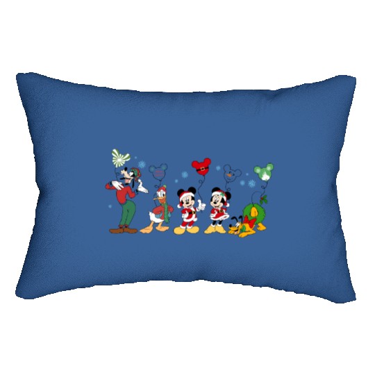 Vintage Disneyland ChristmasDisneyland 1955 Christmas Lumbar Pillows