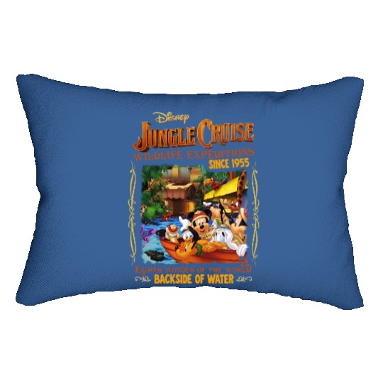 Vintage Jungle Cruise Disney Lumbar Pillows, Disney Trip Lumbar Pillows