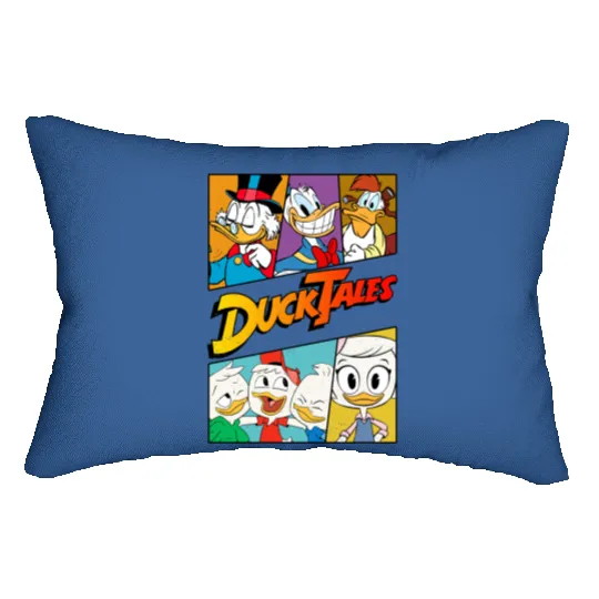 Vintage Disney Ducktales Group Panels Retro Ducktales Lumbar Pillows