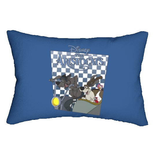 Disney Aristocats Checkerboard Poster Napoleon Lafayette Lumbar Pillows