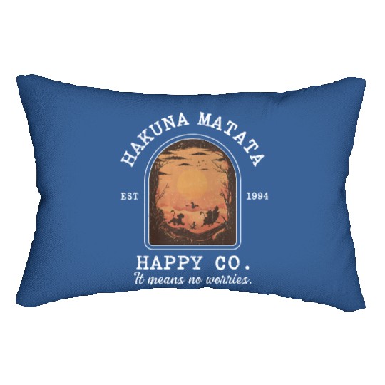  Hakuna Matata Lumbar Pillows, Happy Co, Retro Disney Lion King Lumbar Pillows, Animal Kingdom Lumbar Pillows