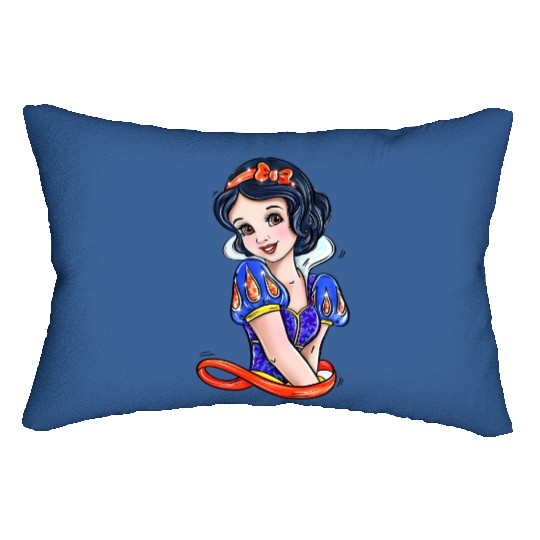 Snow White Lumbar Pillows, Disney Princess Lumbar Pillows, Birthday Girl Lumbar Pillows