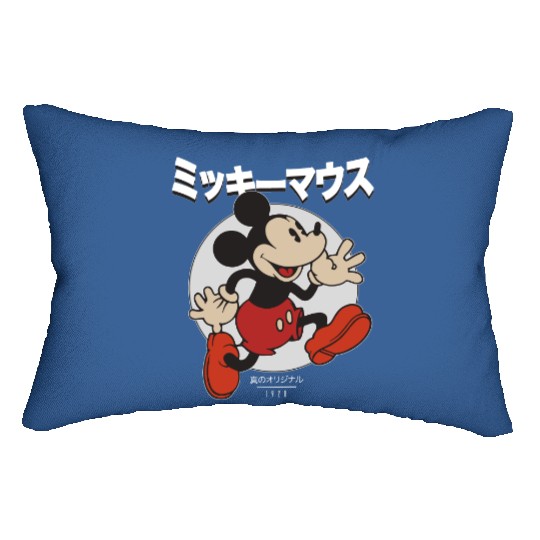 Disney Mickey And Friends Mickey Mouse Kanji Portrait Lumbar Pillows, Magic Kingdom Holiday Lumbar Pillows
