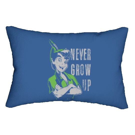 Disney Peter Pan Never Grow Up Vintage Portrait Lumbar Pillows, Magic Kingdom