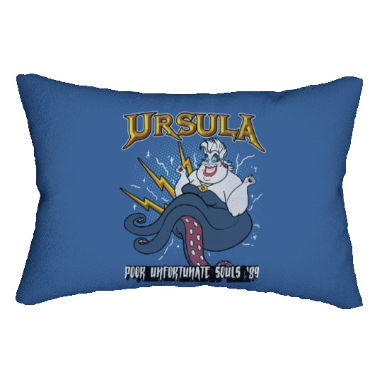 Disney Little Mermaid Ursula Quote Portrait Vintage Lumbar Pillows