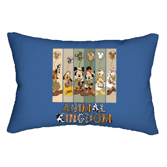Disney Animal Kingdom Lumbar Pillows, Vintage Animal Kingdom Safari Lumbar Pillows, Mickey Safari Lumbar Pillows, Disney Safari Trip Lumbar Pillows