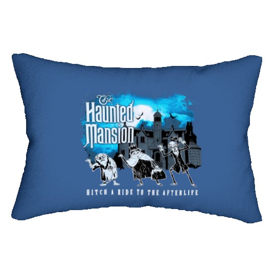 Hitch A Ride To The Afterlife Hitchhiking Ghosts Lumbar Pillows, Disney The Haunted Mansion Lumbar Pillows