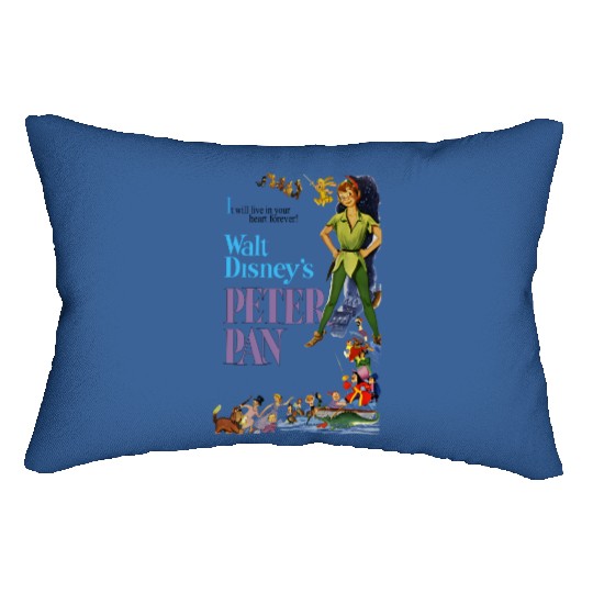 Peter Pan Lumbar Pillows, Vintage Peter Pan, Disney Lumbar Pillows, Vintage Disney Lumbar Pillows