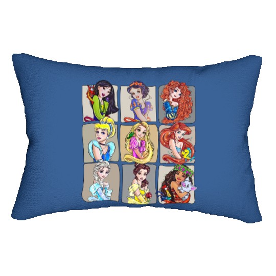 Disney Princess Lumbar Pillows, Disneyworld Lumbar Pillows, Disneyland Lumbar Pillows