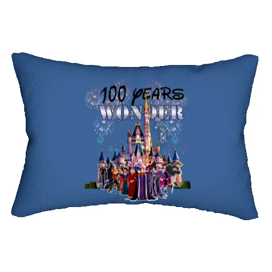100th Disney Villians Lumbar Pillows, Disney 100 Years of Wonder Lumbar Pillows, Disney 100th Lumbar Pillows