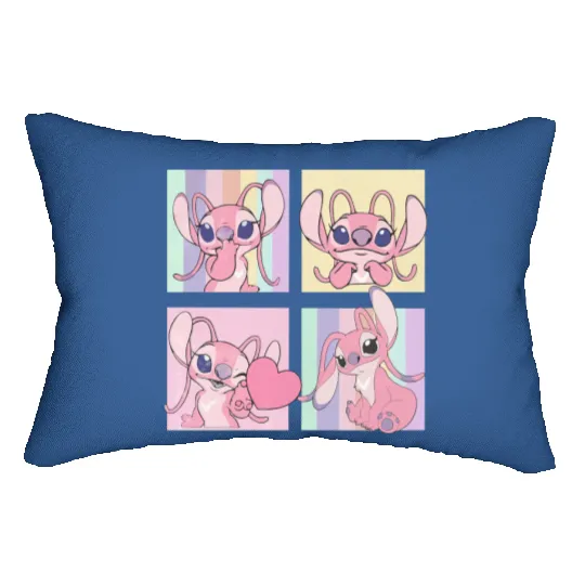 Retro Disney Angel Lumbar Pillows, Stitch and Angel Lumbar Pillows