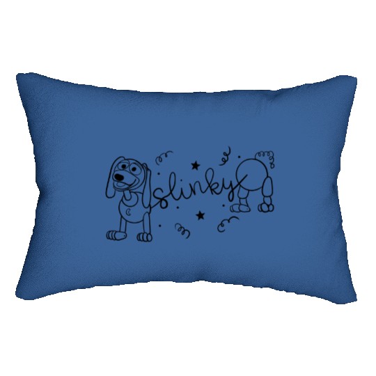 Cute Slinky Dog Disney Lumbar Pillows, Disney Lumbar Pillows, Mickey Ears Slinky Dog Lumbar Pillows