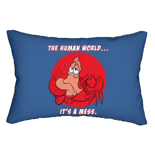Disney The Little Mermaid Lumbar Pillows, Sebastian Crab The Human World