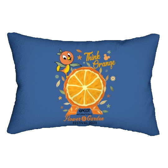 Disney Orange Bird Epcot Lumbar Pillows, Disney Epcot International Flower and Garden Festival 2023