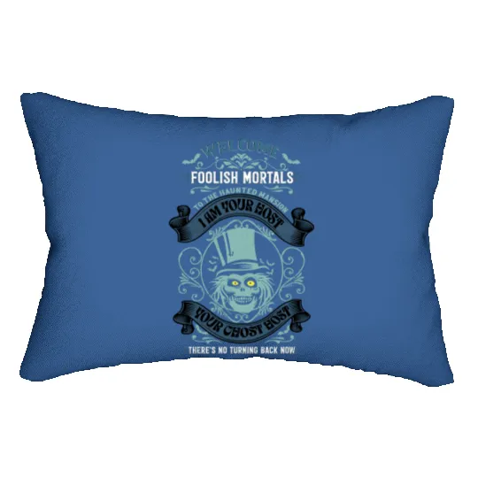 Haunted Mansion for Disneyland or Disneyworld, Hatbox Ghost Lumbar Pillows
