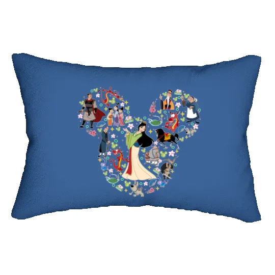 Disney Mulan Princess, Princess Mulan Lumbar Pillows