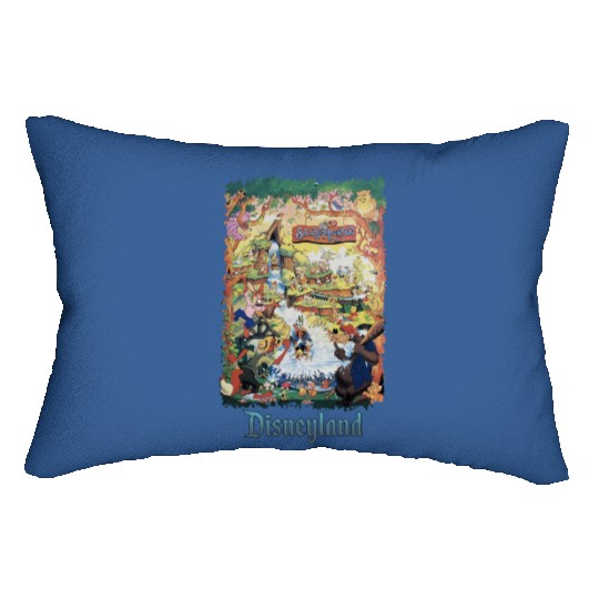 Retro Disneyland Splash Mountain | Disney Characters Splash Mountain Lumbar Pillows
