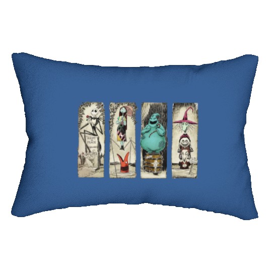 Retro Haunted Mansion The Nightmare Before Christmas Lumbar Pillows, Disney Halloween  Lumbar Pillows