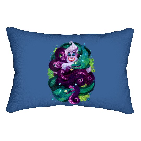Disney The Little Mermaid Ursula Sea Witch Paint Lumbar Pillows