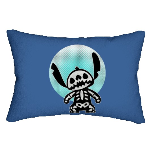 Disney Stitch Skeleton Halftone Lumbar Pillows