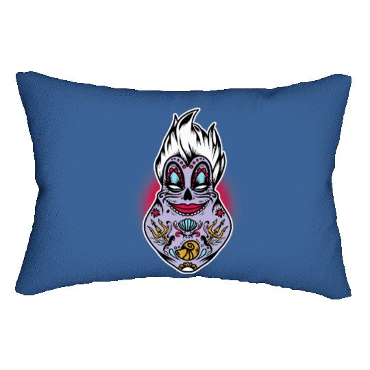 Disney Villains Halloween Ursula Sugar Skull Pre Lumbar Pillows