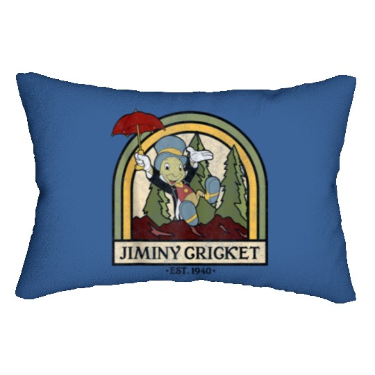 Disney Pinocchio Jiminy Cricket Established 1940 Lumbar Pillows