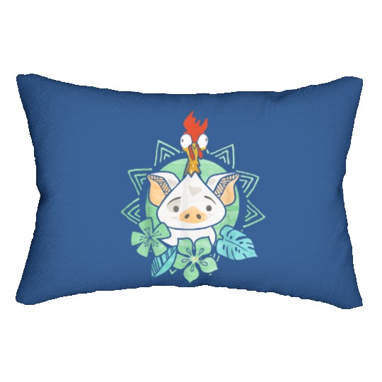 Disney Moana Pua Hei Hei Tropical Graphic TShirt Lumbar Pillows
